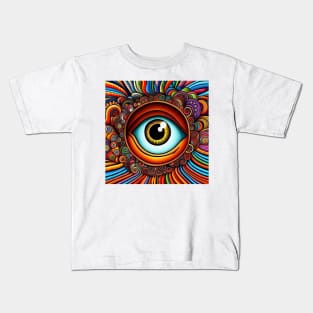 Colorful Spiritual Mystic Eye Kids T-Shirt